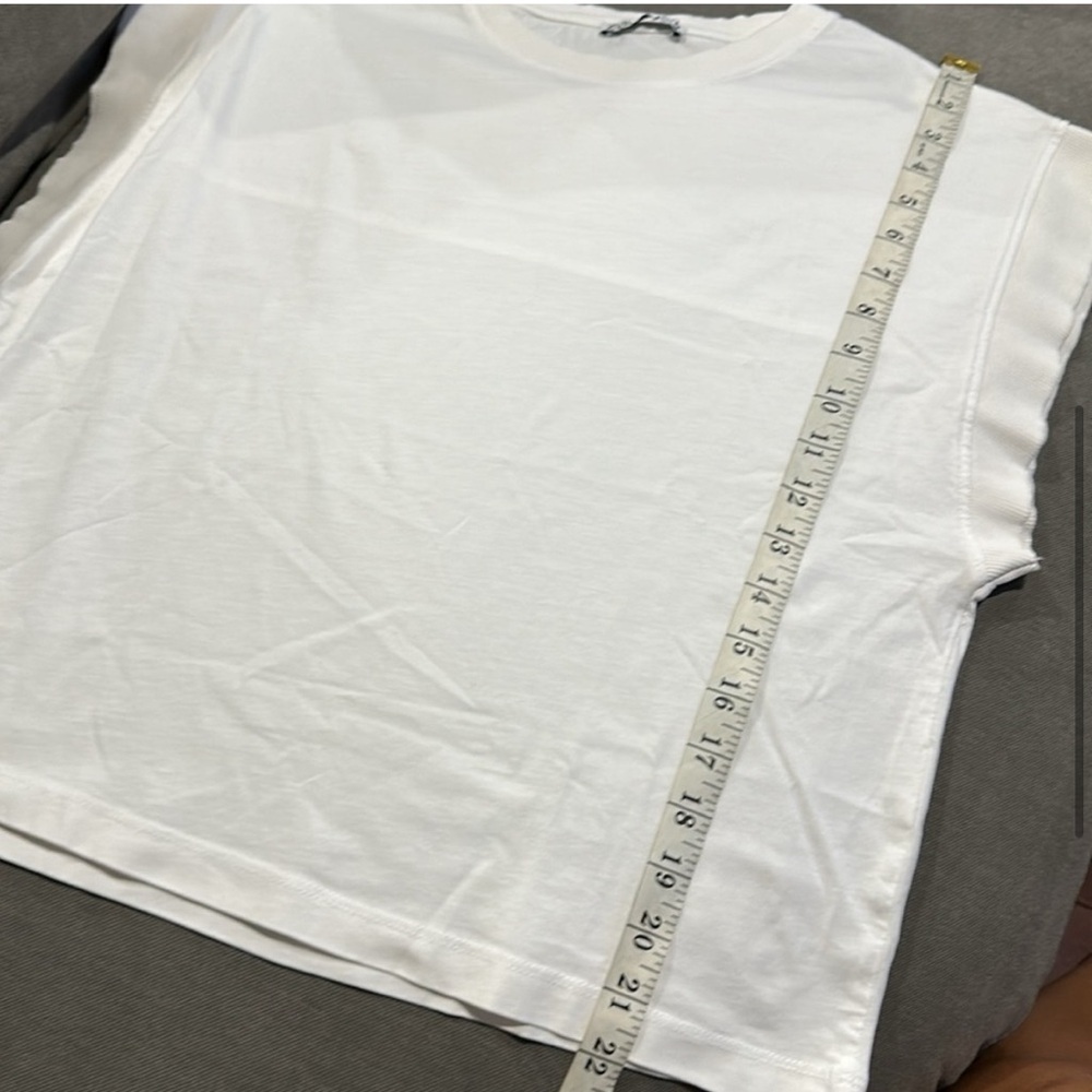 Zara white sleeveless boxy top - Picture 4 of 6